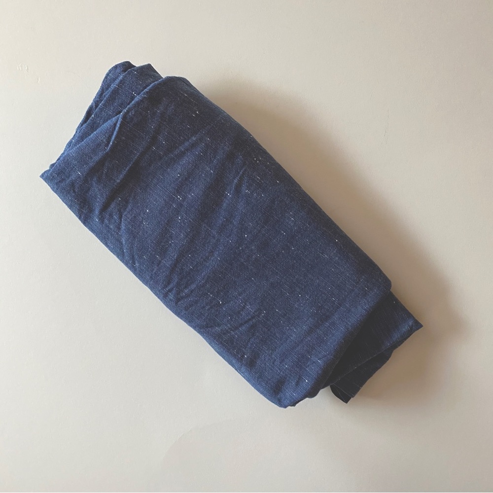 gap lined linen-like skirt with pockets, speckled blue
